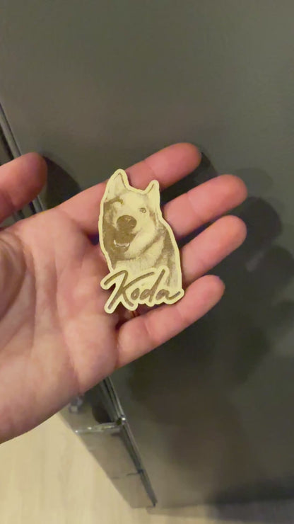 Custom Dog Pet Magnet – Personalized Pet Photo Magnet (2.5”)