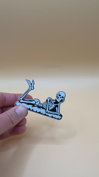 Skeleton Hair Clip | Goth Hair Accessory | Spooky Hair Barrette | Halloween Hair Clip | Alternative Style