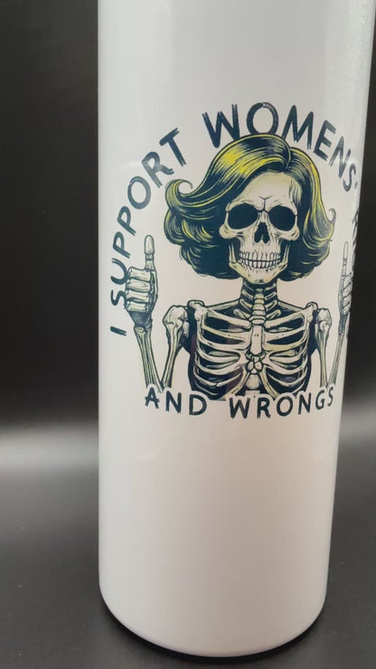 Dark Humor 20oz Stainless Steel Tumbler – Sarcastic Goth Skeleton & Spooky Designs